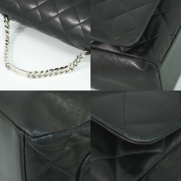 Chanel Quilted Lambskin Vintage Id Bracelet Flap Bag Black - Picture 4 of 7